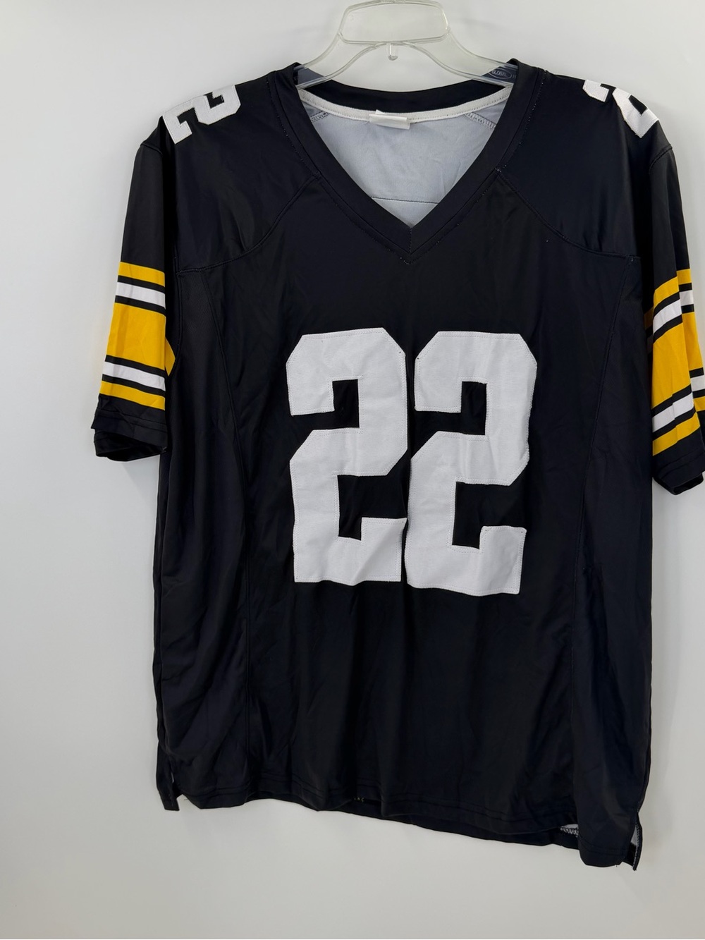 Pittsburgh Steelers Harris #22 Jersey Men’s 2XL Black Gold Football Shirt